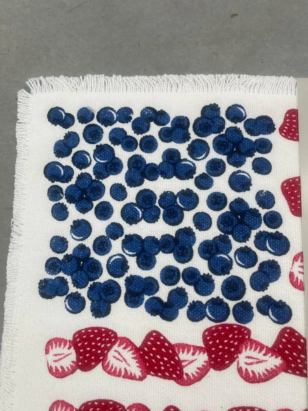 Martha Stewart set of (4) flag blueberries strawberries placemat set -Brand new!